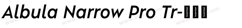 Albula Narrow Pro Tr字体转换